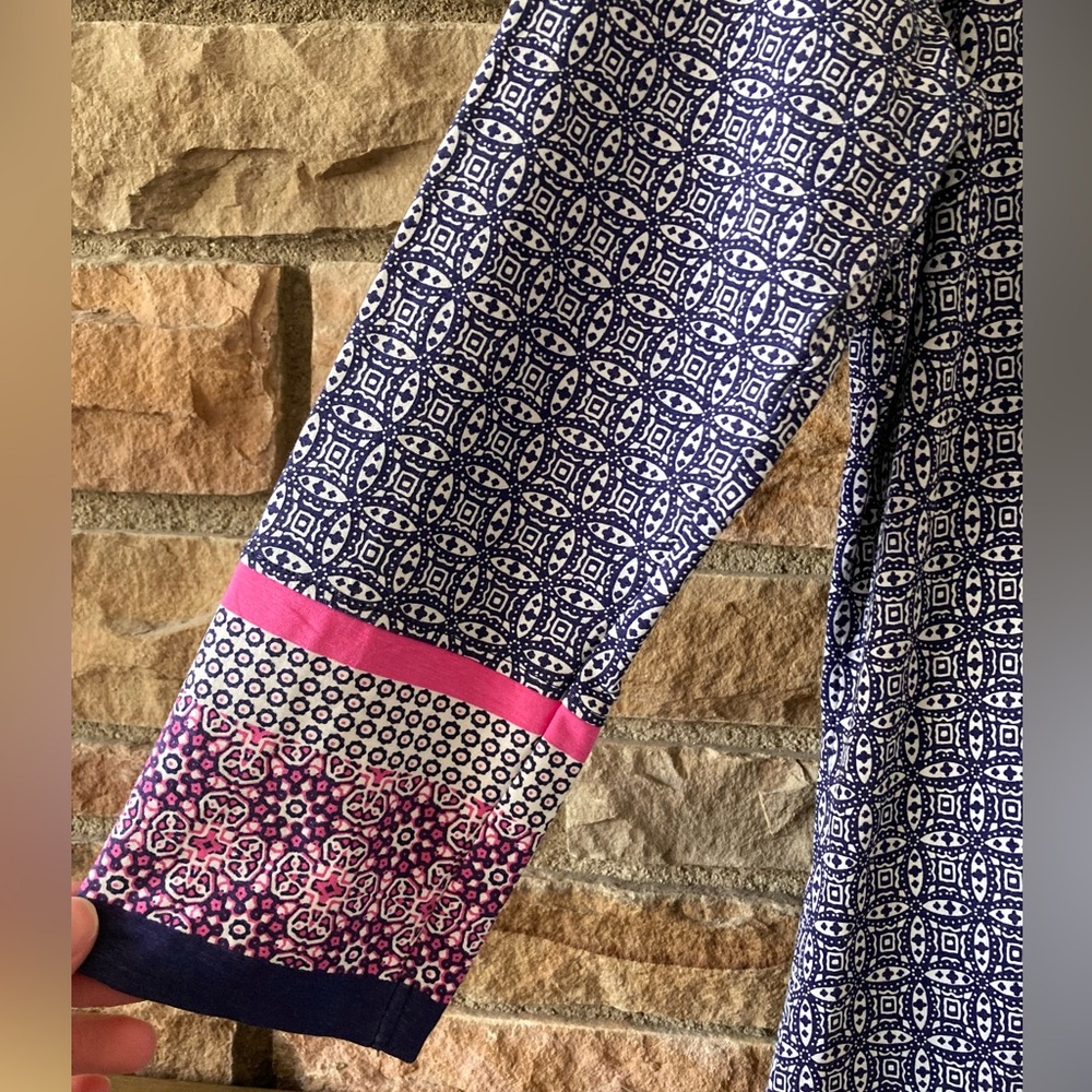 Coolibar Oceanside Tunic UPF 50 Coverup Dress in Blue & Pink - Size Small - Picture 2 of 9